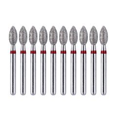 AZDENT Diamond Bur FG 368-023F Football Red 10pcs/Kit