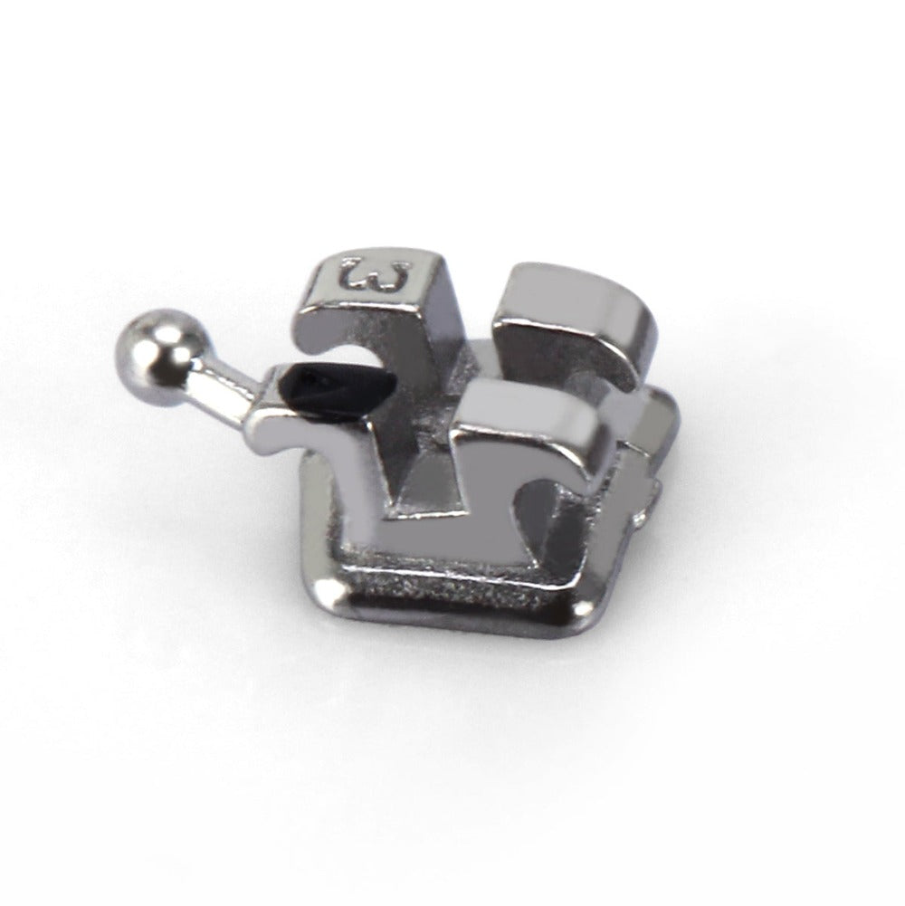 Металлические брекеты AZDENT стоматологические MIM Monoblock Mini Roth .022 крючки на 345 20 шт./комплект