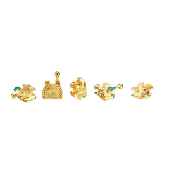 AZDENT Dental Metal Brackets Mini Roth/MBT 0.022 Hooks on 345 Gold Color 20pcs/Box