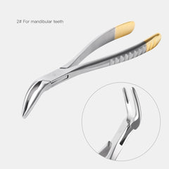 AZDENT #2 Mandibular Teeth Root Fragment Minimally Invasive Extraction Forceps