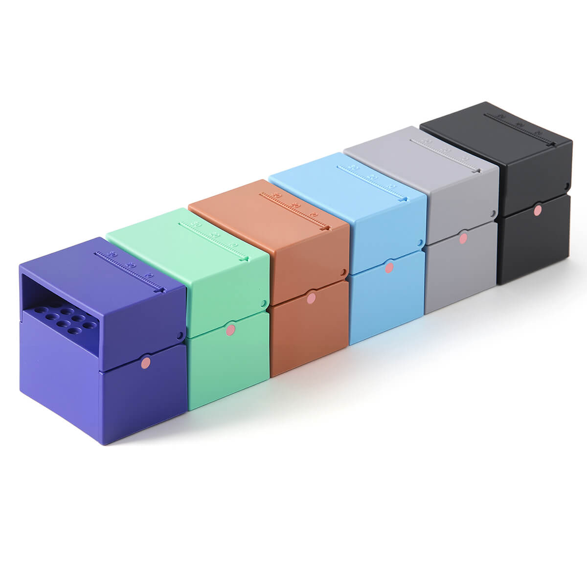 Dental 20 Holes Endo Files Disinfection Box With Memory Holder & Measuring Counter