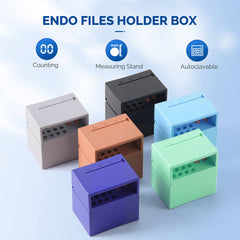 Dental 20 Holes Endo Files Disinfection Box With Memory Holder & Measuring Counter