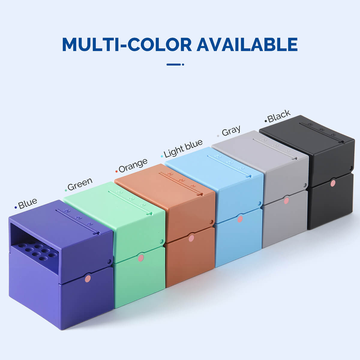 Dental 20 Holes Endo Files Disinfection Box With Memory Holder & Measuring Counter