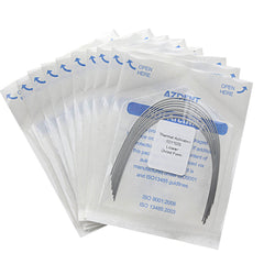 AZDENT Thermal Active NiTi Archwire Ovoid Form Rectangular 0.021 x 0.025 Lower 10pcs/Pack
