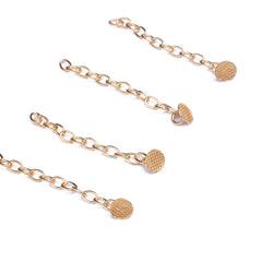 AZDENT Dental Traction Button Chain Golden Round 2/Bag