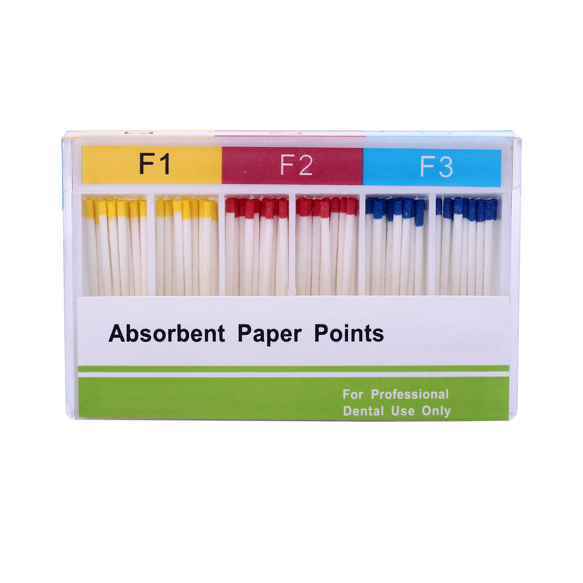 Absorbent Paper Points F Series Mixed F1 F2 F3 100/Box