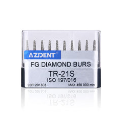 Алмазные боры AZDENT FG TR-21S 10 шт./коробка