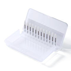 AZDENT Dental Polishing FG Burs Flame Shape White Stone 12pcs/Kit