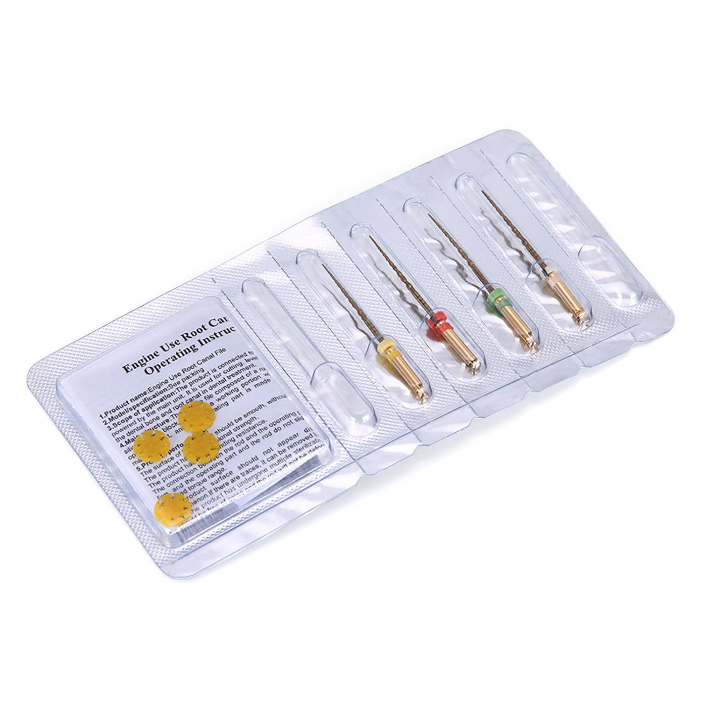 AZDENT Dental Niti Rotary Engine Files Reciprocating Root Canal 25mm 4Pcs/Pack