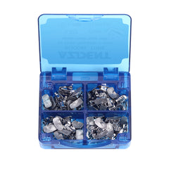 Tubo bucal AZDENT para primer molar, cementable, dividido, no convertible, Roth 0.022, 20 juegos/caja