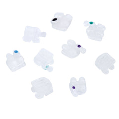 AZDENT Dental Orthodontic Ceramic Brackets Full Size Hooks 345 20pcs/Box