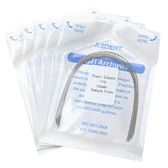 AZDENT Arch Wire NiTi Super Elastic Natural Round 0.018 Upper 10pcs/Pack