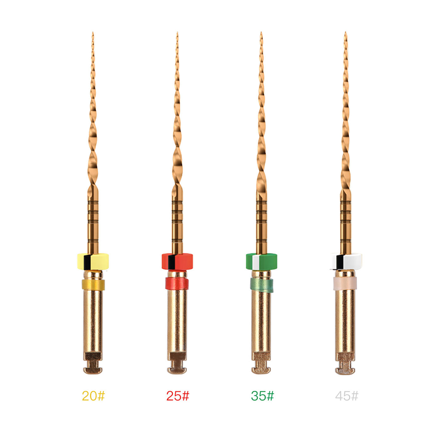 AZDENT Dental Niti Rotary Engine Files Reciprocating Root Canal 25mm 4Pcs/Pack