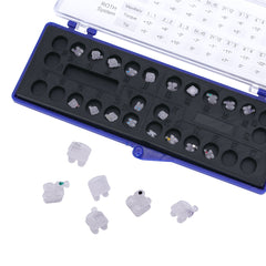AZDENT Dental Orthodontic Ceramic Brackets Mesh Base Full Size 20pcs/Box