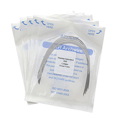 AZDENT Thermal Active NiTi Arch Wire Ovoid Form Round 0.020 Lower 10pcs/Pack