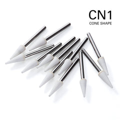 AZDENT Dental Polishing FG Burs Cone Shape White Stone 12pcs/Kit