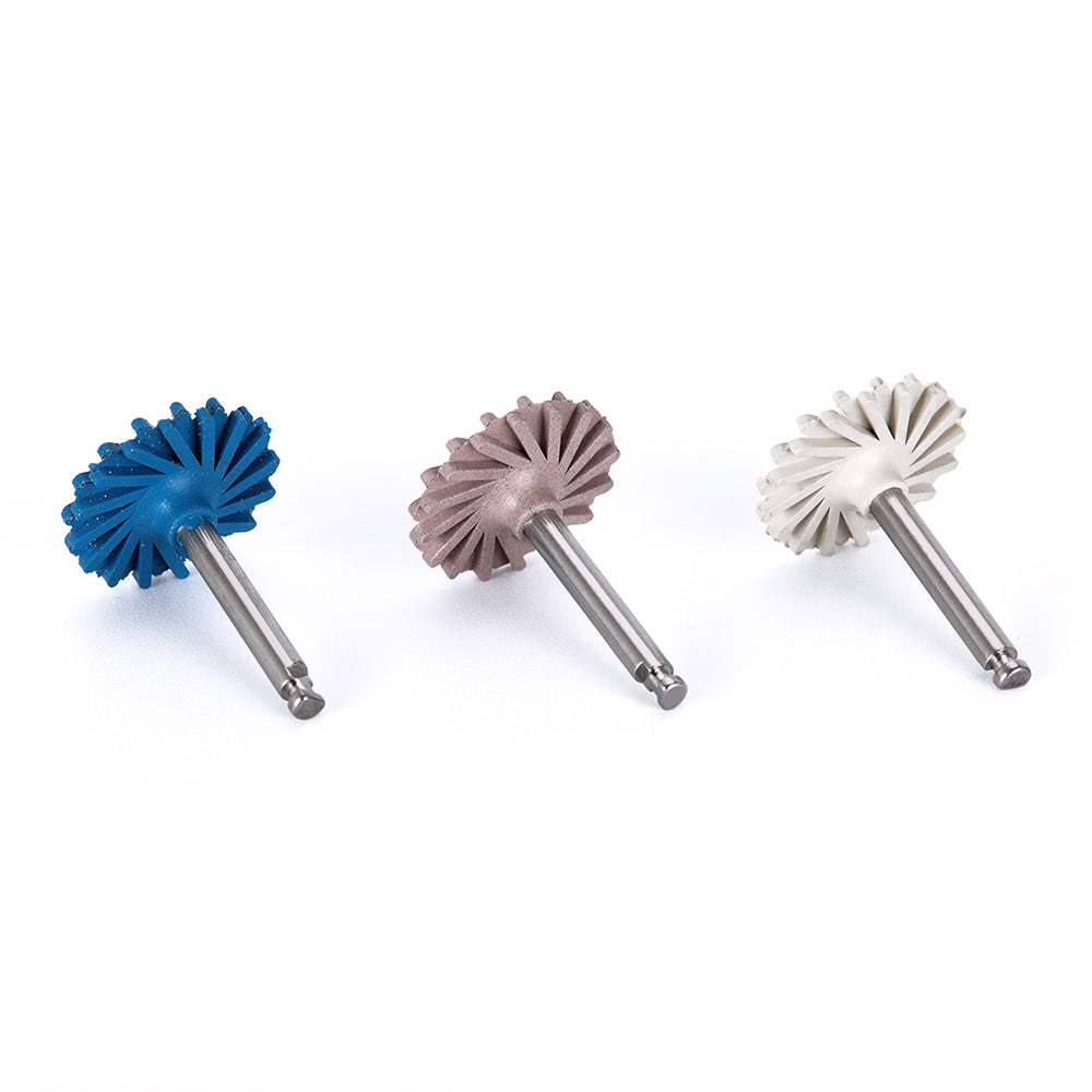 AZDENT Dental Polishing Kit Composite Ceramic Zircon Rubber Wheel 6pcs/Kit