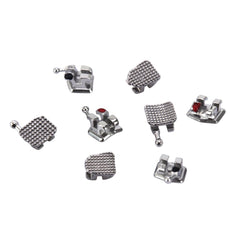 Брекеты стоматологические металлические AZDENT MIM Monoblock Mini MBT 0,022 крючки на 345 20 шт./комплект