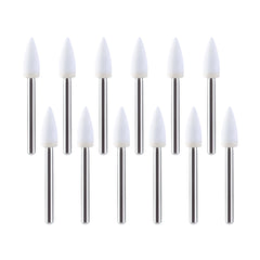 AZDENT Dental Polishing FG Burs Flame Shape White Stone 12pcs/Kit