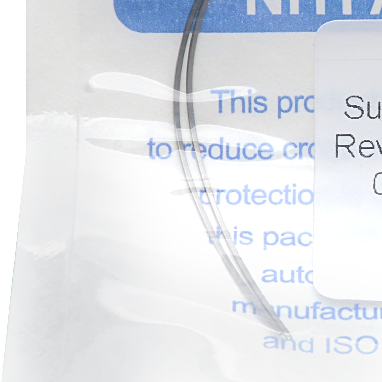 Arco de Niti AZDENT con curvatura inversa rectangular de 0,014 x 0,025 mm, inferior, paquete de 2 unidades