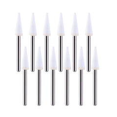 AZDENT Dental Polishing FG Burs Cone Shape White Stone 12pcs/Kit