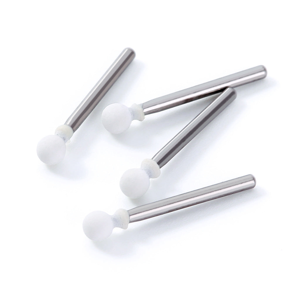 AZDENT Dental Polishing FG Burs Round Shape White Stone 12pcs/Kit
