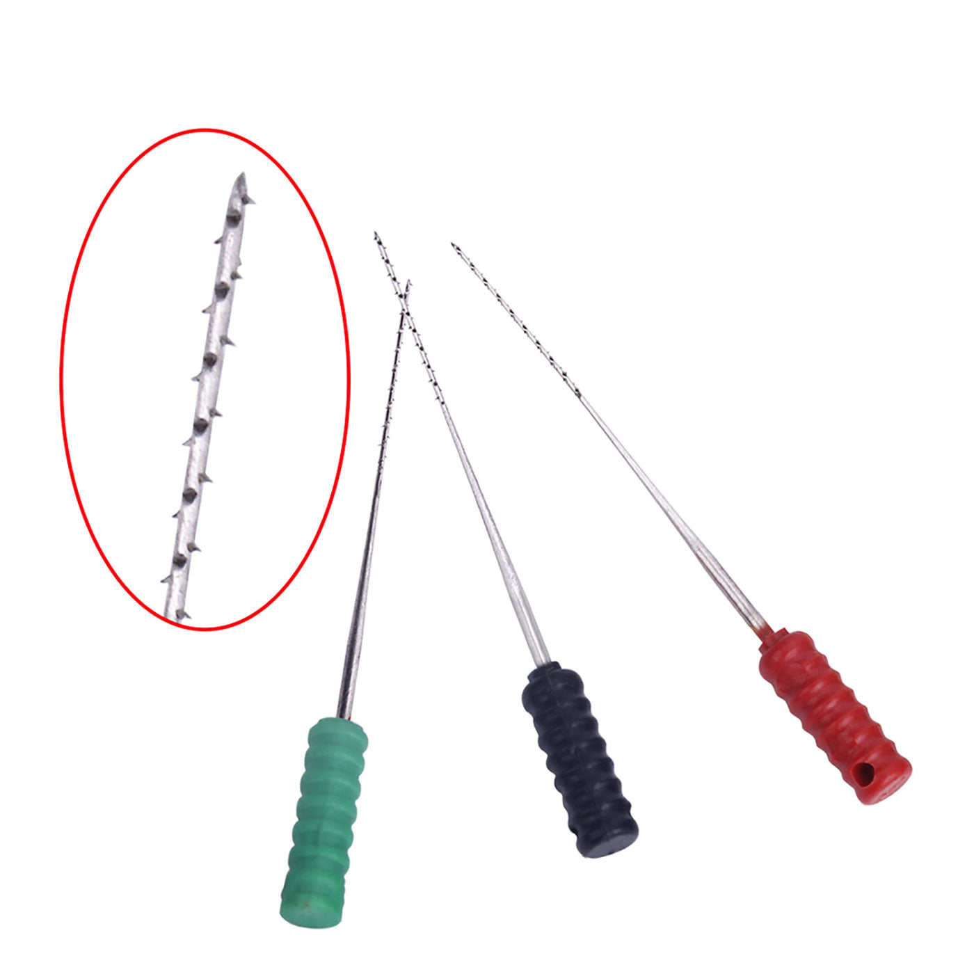 AZDENT Dental Barbed Broaches Files Stainless Steel 25mm 10/Pk