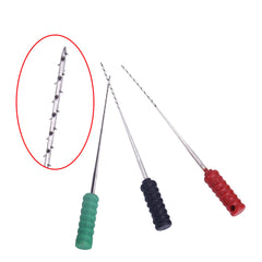 AZDENT Dental Barbed Broaches Files Stainless Steel 25mm 10/Pk