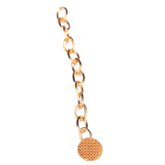 AZDENT Dental Traction Button Chain Golden Round 2/Bag