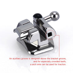 AZDENT Dental Self-Ligating Brackets Passive MBT .022 Hooks On 345 With Buccal Tube 28pcs/Box