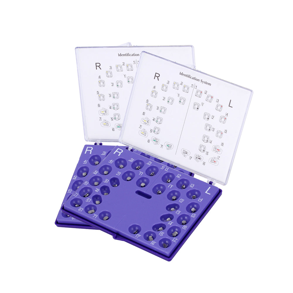 AZDENT Dental Self-Ligating Brackets Passive Roth .022 Hooks on 345 With Buccal Tube 28pcs/Box