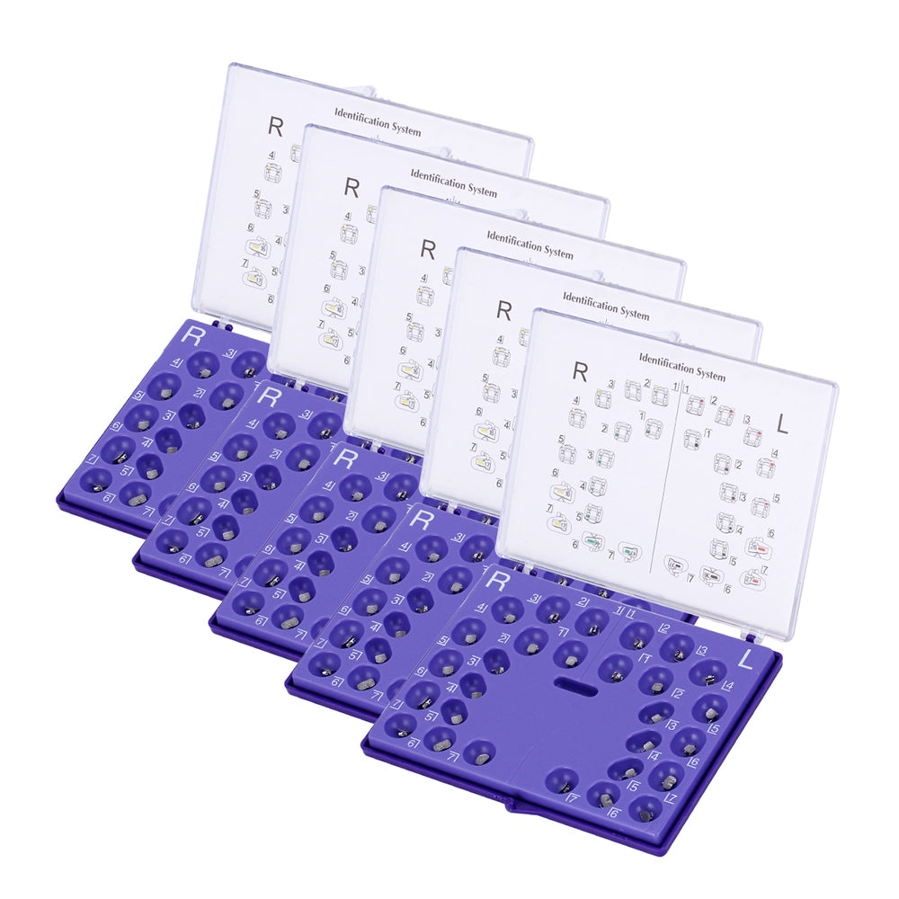 AZDENT Dental Self-Ligating Brackets Passive Roth/MBT .022 Hooks On 345 With Buccal Tube 28pcs/Box