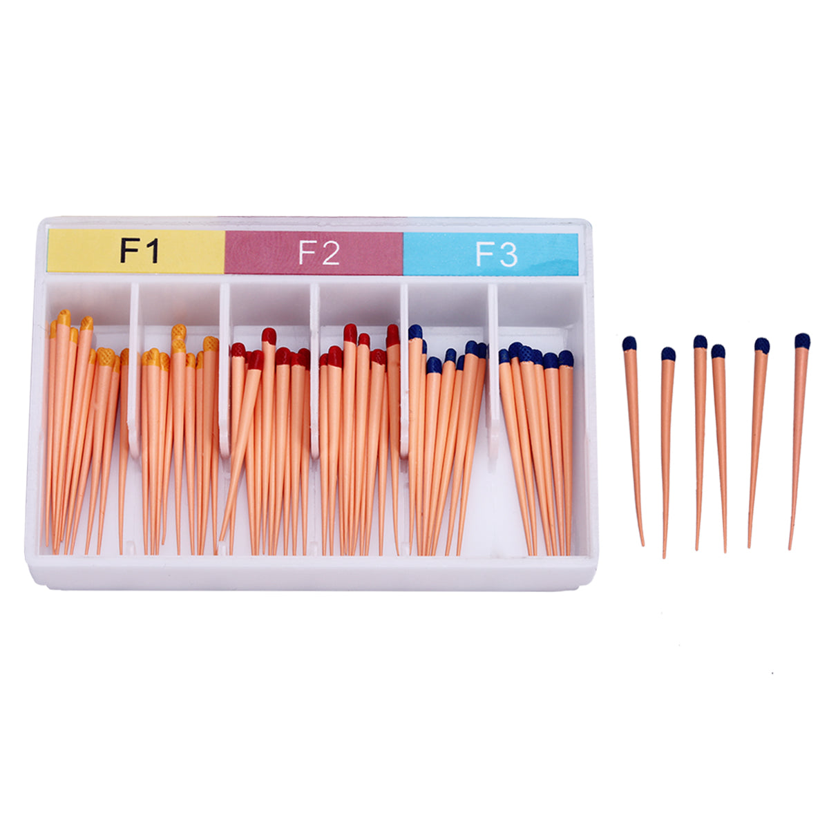 AZDENT Gutta Percha Points F Series Assorted F1, F2, F3 60/Box