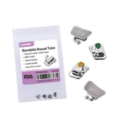 AZDENT Buccal Tube 2nd Molar Bondable Non-Convertible MBT 0.022 Laser Mark 4/Bag