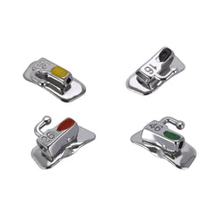Tubo bucal AZDENT para primer molar, adherible, tamaño completo, cuadrantes surtidos (UR, UL, LL y LR), 4 unidades por bolsa