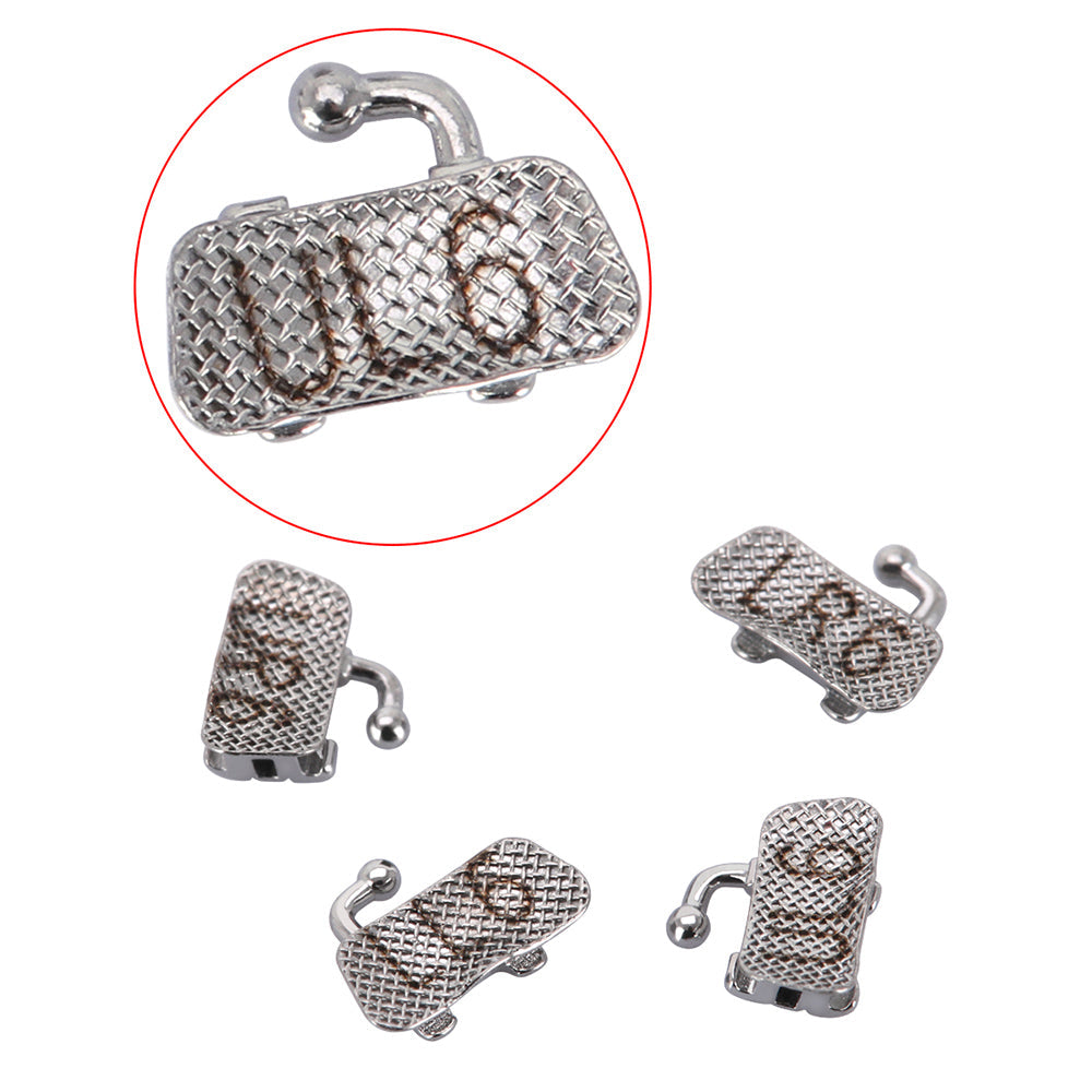 Tubo bucal AZDENT para primer molar, convertible y adherible U1L1, borde 0,022, 4 unidades/bolsa