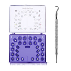 AZDENT Dental Self-Ligating Brackets Passive Roth .022 Hooks on 345 With Buccal Tube 28pcs/Box