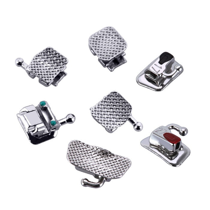 AZDENT Dental Self-Ligating Brackets Passive MBT .022 Hooks On 345 With Buccal Tube 28pcs/Box