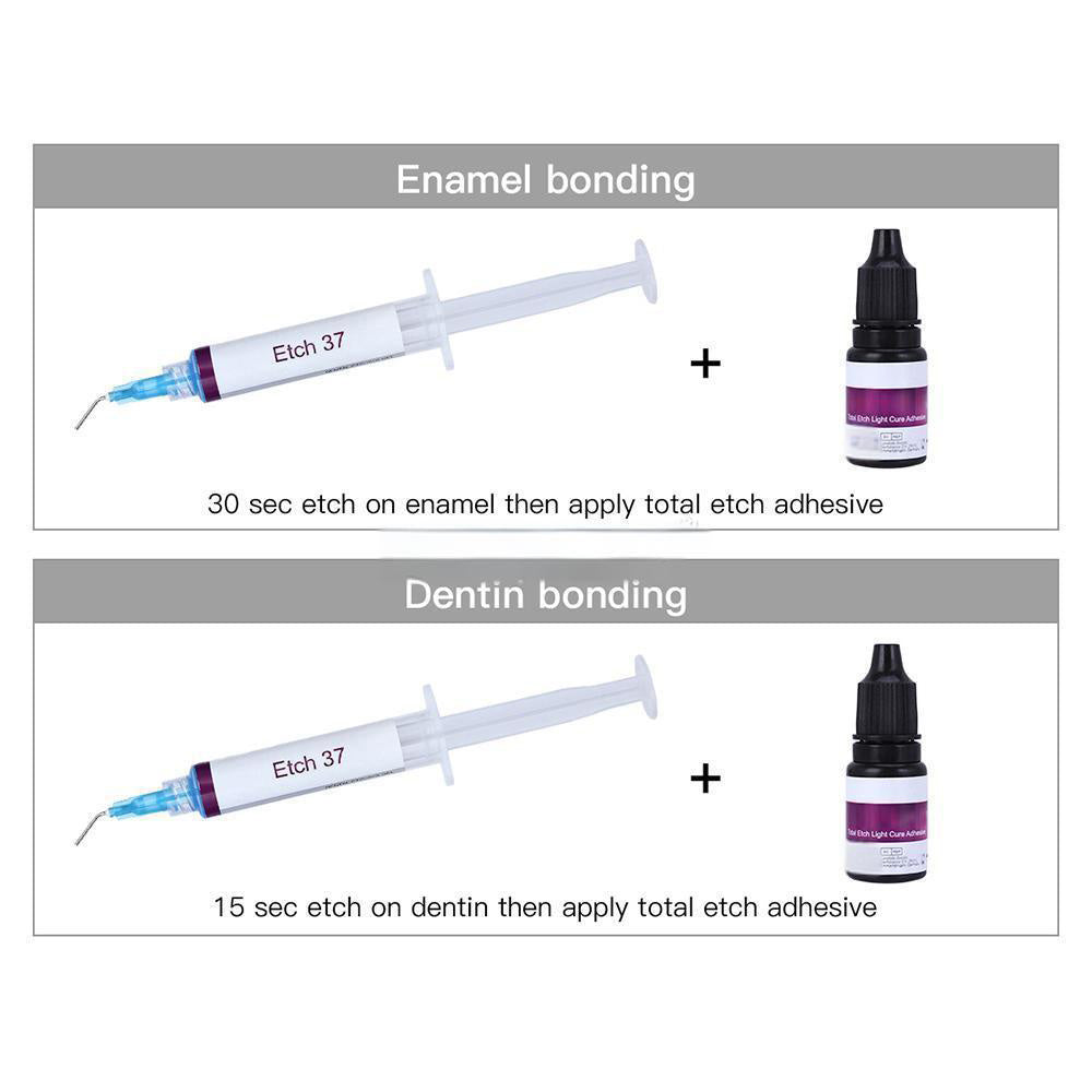 Dental Acid Etch Etching Gel 37% Etchant for Enamel Dentin Bonding 5ml/Syringe